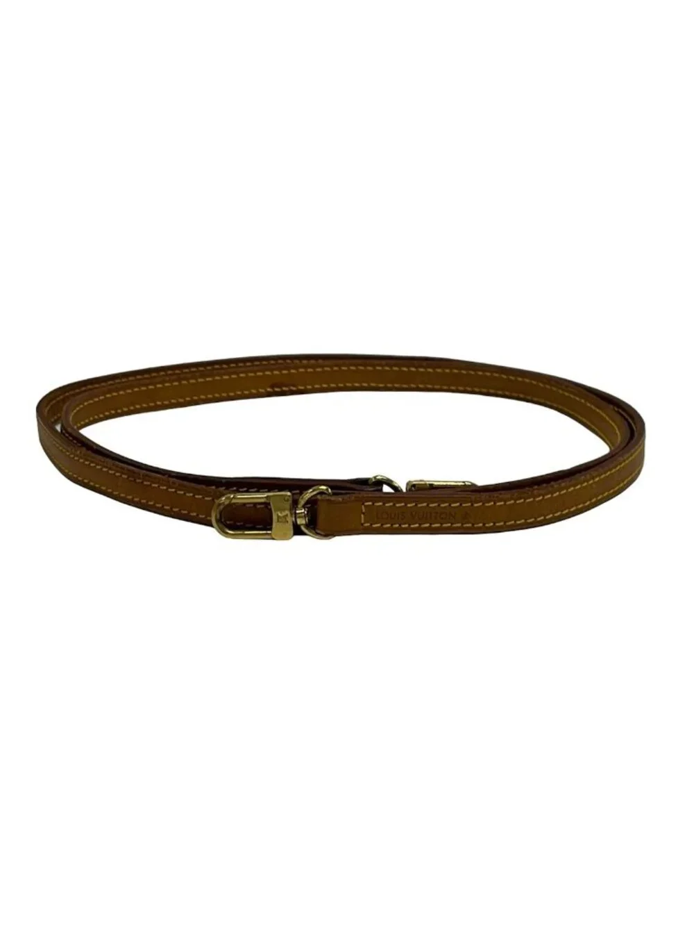 Louis Vuitton Shoulder Strap Vachetta Leather Beige